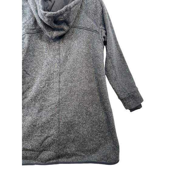 Calvin Klein Performance Womens Long Hooded Jacket Size Small Gray - Picture 10 of 12